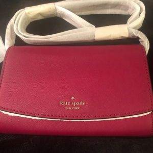 Kate Spade ♠️ Laurel Way “Addison” bag in cranberry